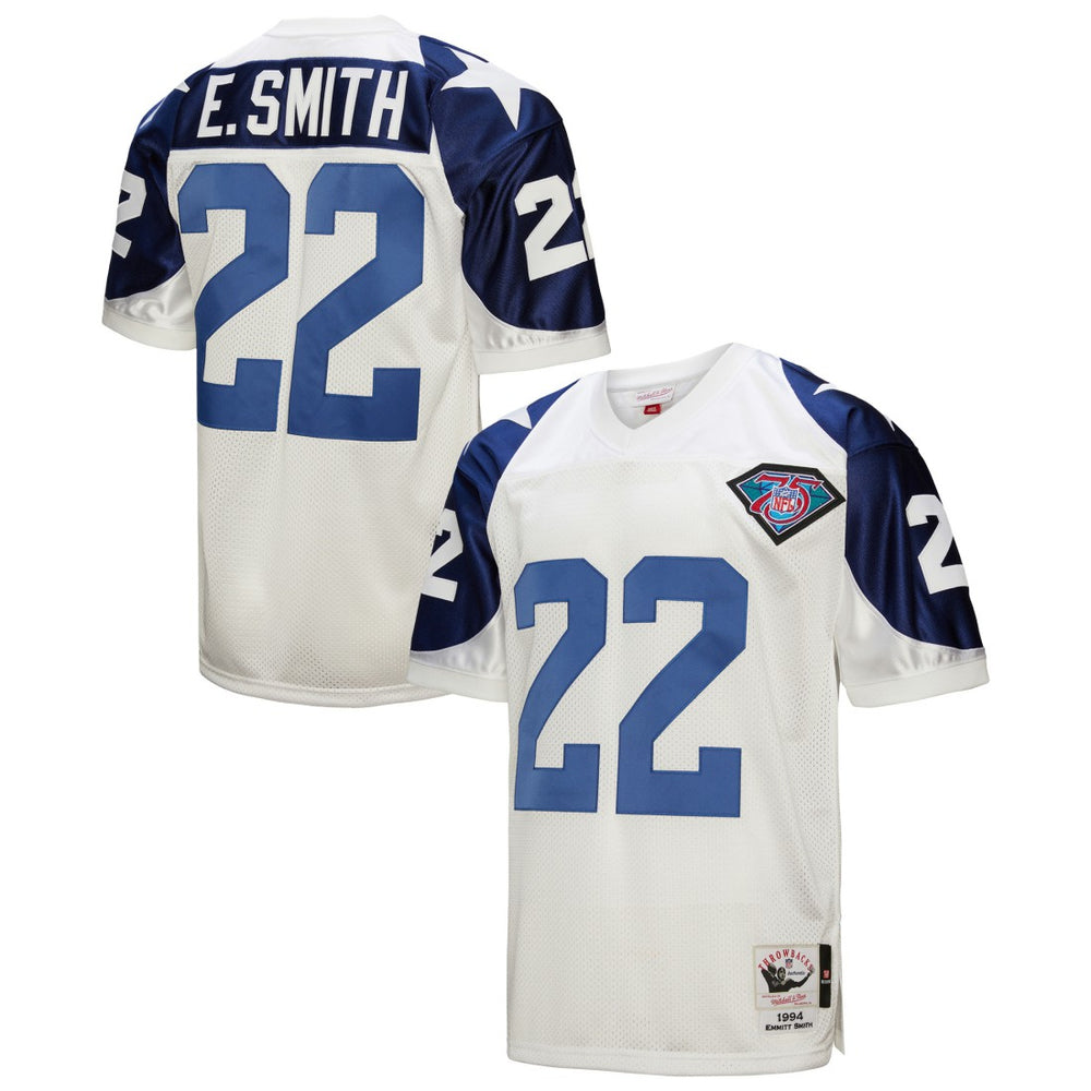 Emmitt Smith Dallas Cowboys 1994 Authentic Throwback Retired Player Jersey - White sale
