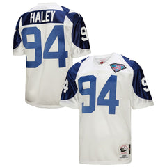 Charles Haley Dallas Cowboys 1994 Authentic Throwback Retired Player Jersey - White cheap