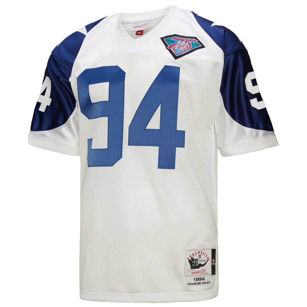 Charles Haley Dallas Cowboys 1994 Authentic Throwback Retired Player Jersey - White cheap