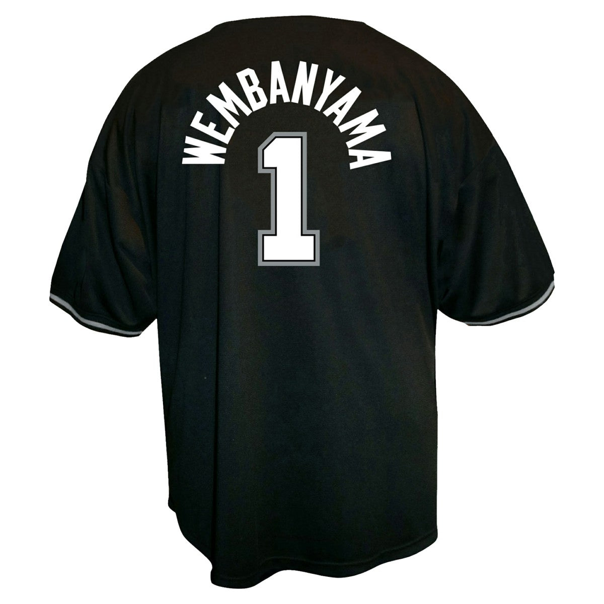 Victor Wembanyama San Antonio Spurs Profile Big & Tall Name & Number Button-Up Jersey - Black outlet