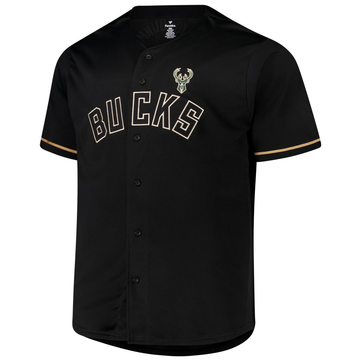 Giannis Antetokounmpo Milwaukee Bucks Profile Big & Tall Name & Number Button-Up Jersey - Black online