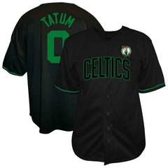 Jayson Tatum Boston Celtics Profile Big & Tall Name & Number Button-Up Jersey - Black outlet