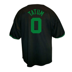Jayson Tatum Boston Celtics Profile Big & Tall Name & Number Button-Up Jersey - Black outlet