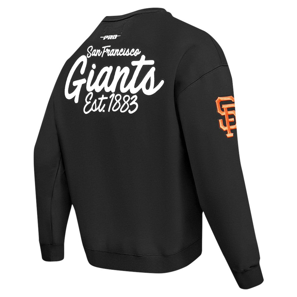 San Francisco Giants Pro Standard Paint The City Dropped Shoulder Pullover Sweatshirt Black