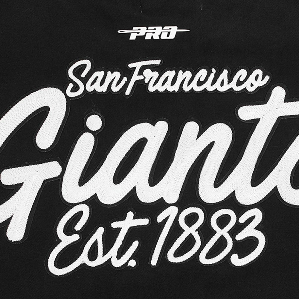 San Francisco Giants Pro Standard Paint The City Dropped Shoulder Pullover Sweatshirt Black