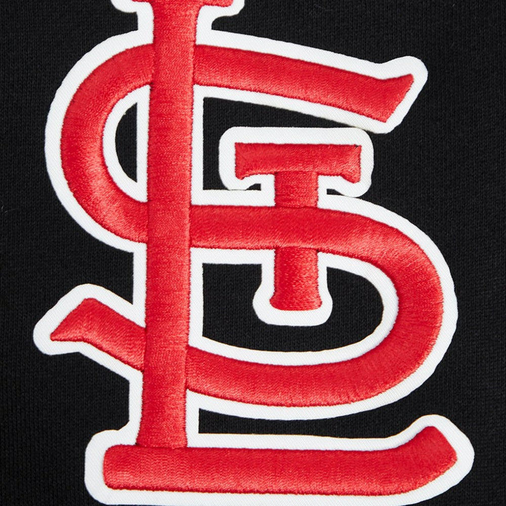 St. Louis Cardinals Pro Standard Paint The City Dropped Shoulder Pullover Sweatshirt Black