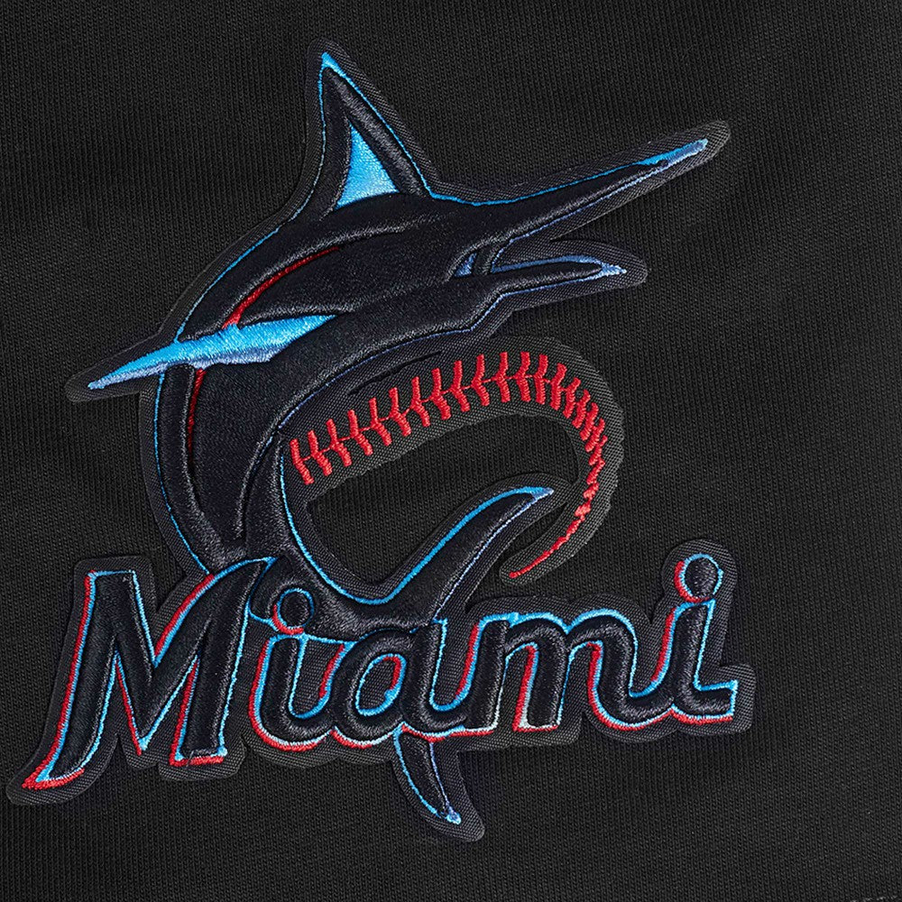 Miami Marlins Pro Standard Turn It Up Dropped Shoulder T-Shirt Black