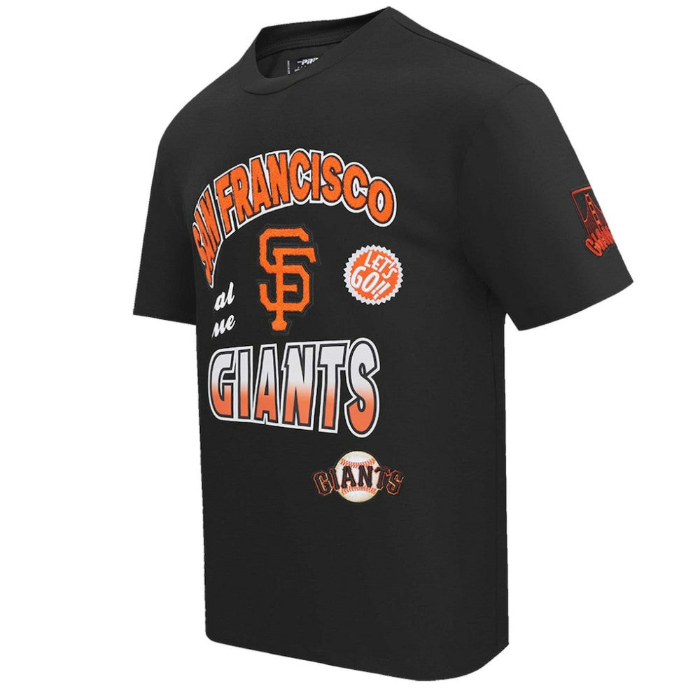 San Francisco Giants Pro Standard Turn It Up Dropped Shoulder T-Shirt Black