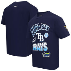 Tampa Bay Rays Pro Standard Turn It Up Dropped Shoulder T-Shirt Navy