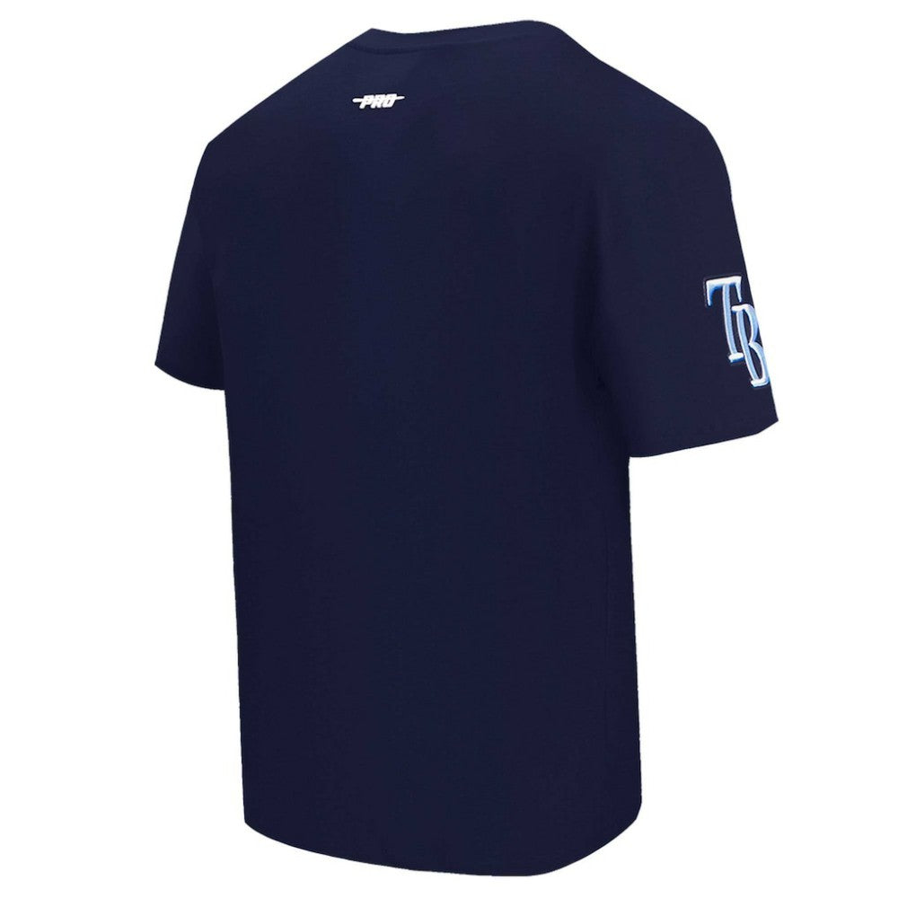 Tampa Bay Rays Pro Standard Turn It Up Dropped Shoulder T-Shirt Navy