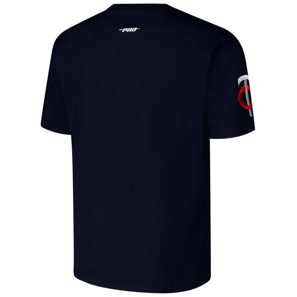 Minnesota Twins Pro Standard Turn It Up Dropped Shoulder T-Shirt Navy
