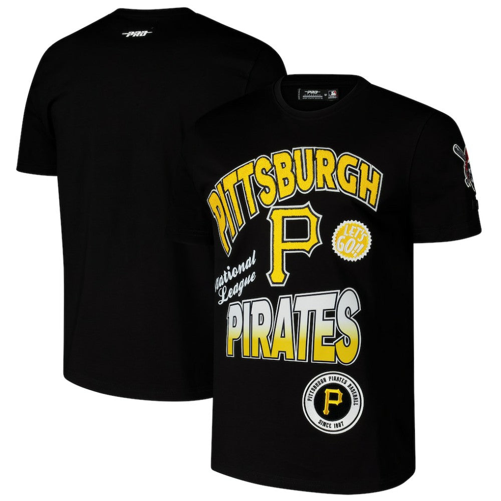 Pittsburgh Pirates Pro Standard Turn It Up Dropped Shoulder T-Shirt Black