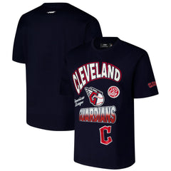 Cleveland Guardians Pro Standard Turn It Up Dropped Shoulder T-Shirt Navy