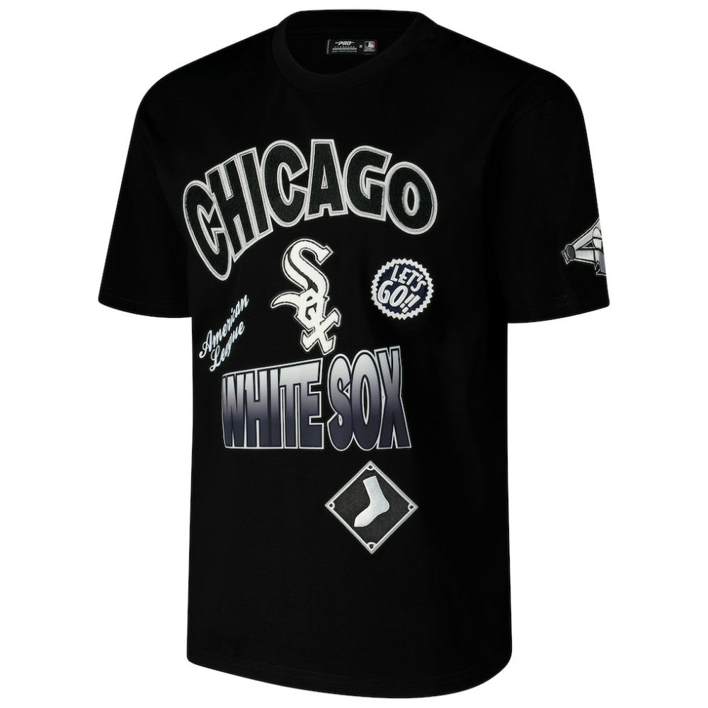 Chicago White Sox Pro Standard Turn It Up Dropped Shoulder T-Shirt Black