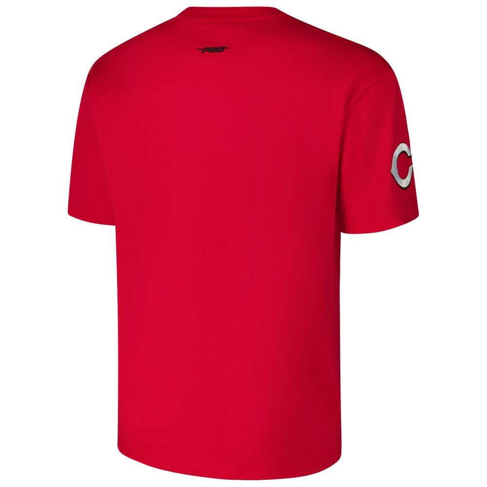 Cincinnati Reds Pro Standard Turn It Up Dropped Shoulder T-Shirt Red