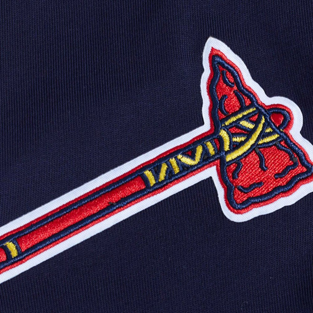 Atlanta Braves Pro Standard Turn It Up Dropped Shoulder T-Shirt Navy