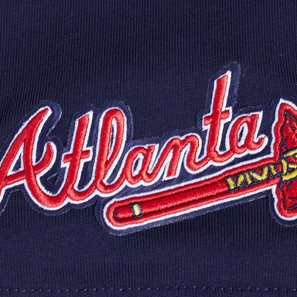 Atlanta Braves Pro Standard Turn It Up Dropped Shoulder T-Shirt Navy