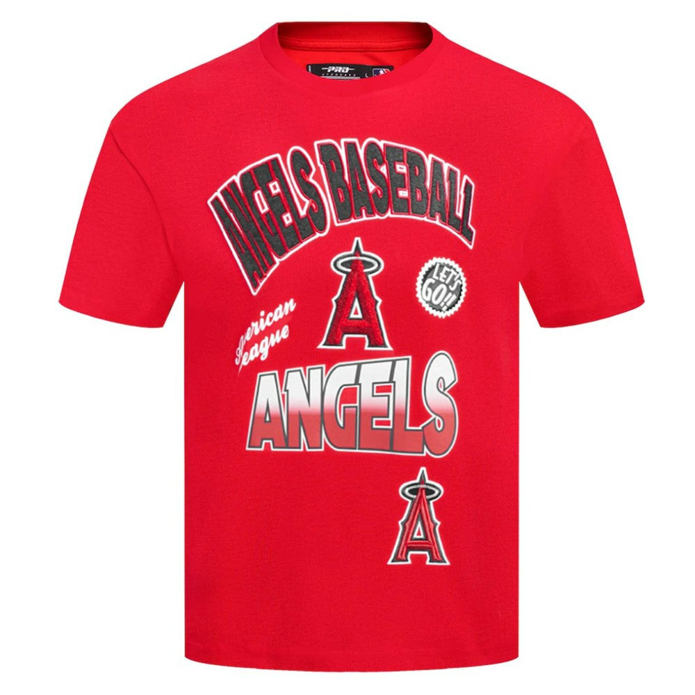 Los Angeles Angels Pro Standard Turn It Up Dropped Shoulder T-Shirt Red