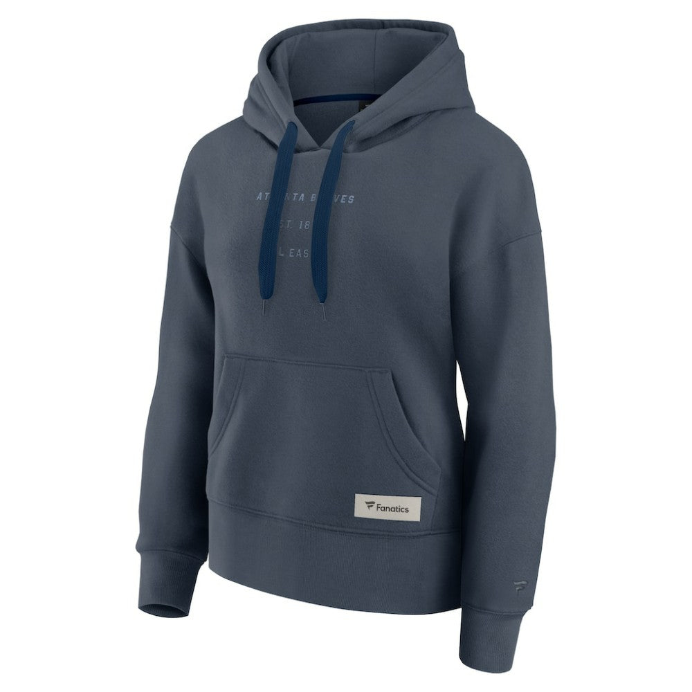 Atlanta Braves Women's Elements Future Ground Subtle Tonal Pullover Hoodie Blue