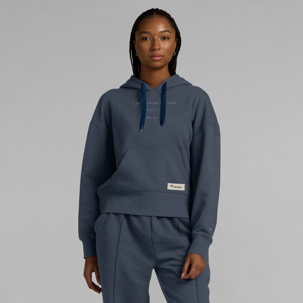 Los Angeles Dodgers Women's Elements Future Ground Subtle Tonal Pullover Hoodie Blue