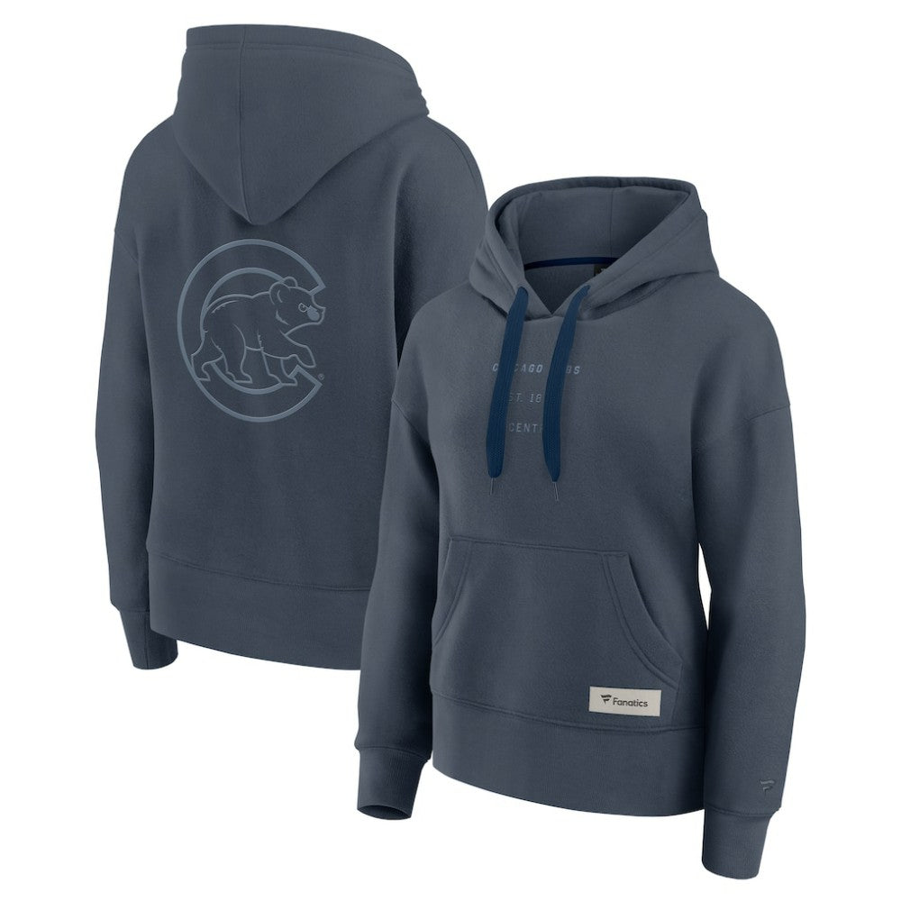 Chicago Cubs Women's Elements Future Ground Subtle Tonal Pullover Hoodie Blue