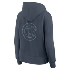Chicago Cubs Women's Elements Future Ground Subtle Tonal Pullover Hoodie Blue
