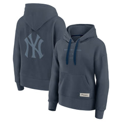 New York Yankees Women's Elements Future Ground Subtle Tonal Pullover Hoodie Blue