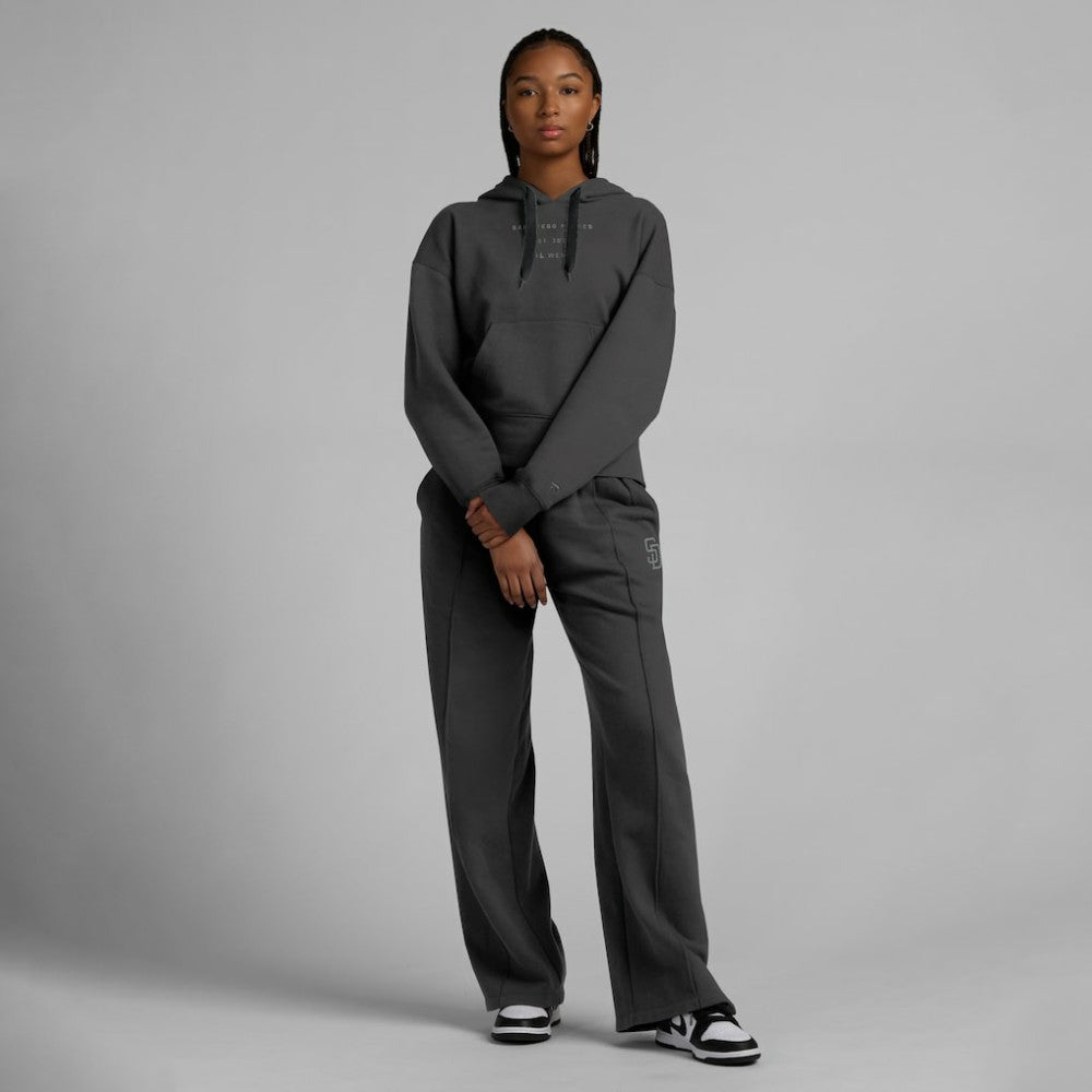 San Diego Padres Women's Elements Future Ground Subtle Tonal Pullover Hoodie Charcoal