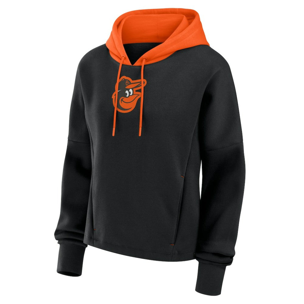 Baltimore Orioles Women's Oversized Legacy Favorite Spectator Pullover Hoodie Black