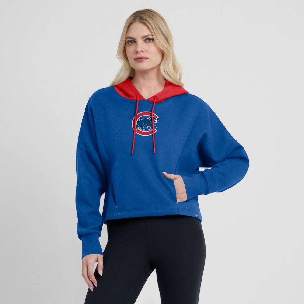Chicago Cubs Women's Oversized Legacy Favorite Spectator Pullover Hoodie Royal