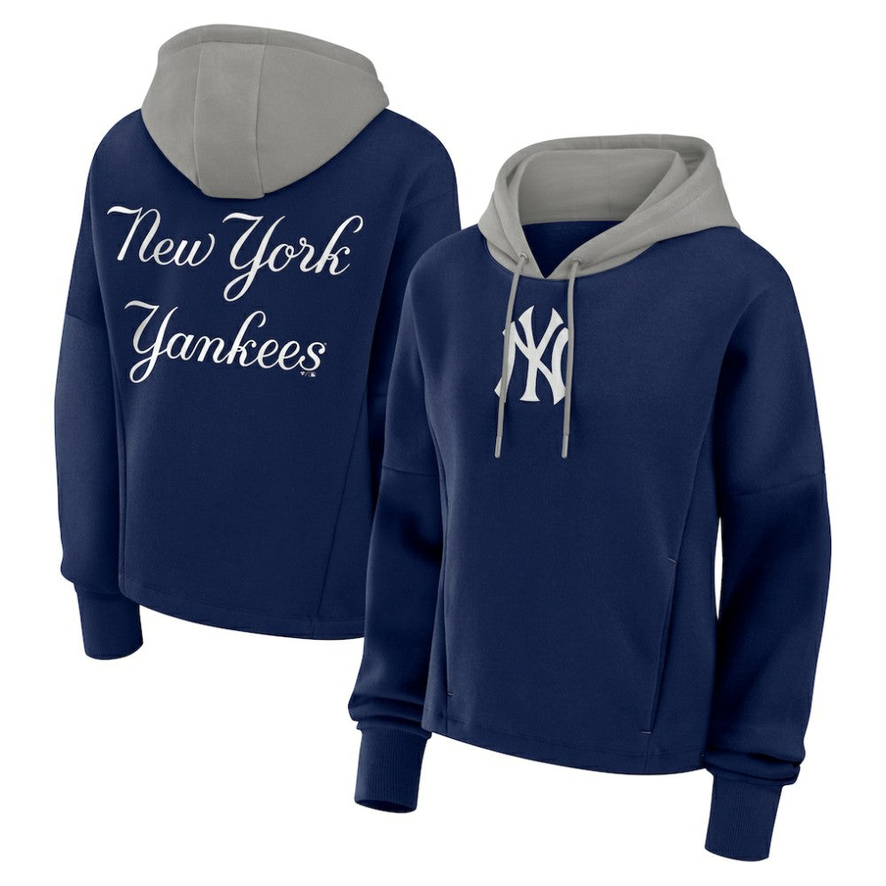 New York Yankees Women's Oversized Legacy Favorite Spectator Pullover Hoodie Navy