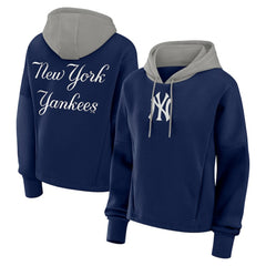 New York Yankees Women's Oversized Legacy Favorite Spectator Pullover Hoodie Navy