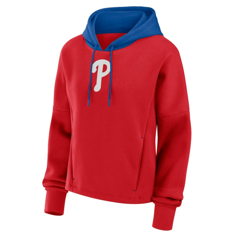 Philadelphia Phillies Women's Oversized Legacy Favorite Spectator Pullover Hoodie Red