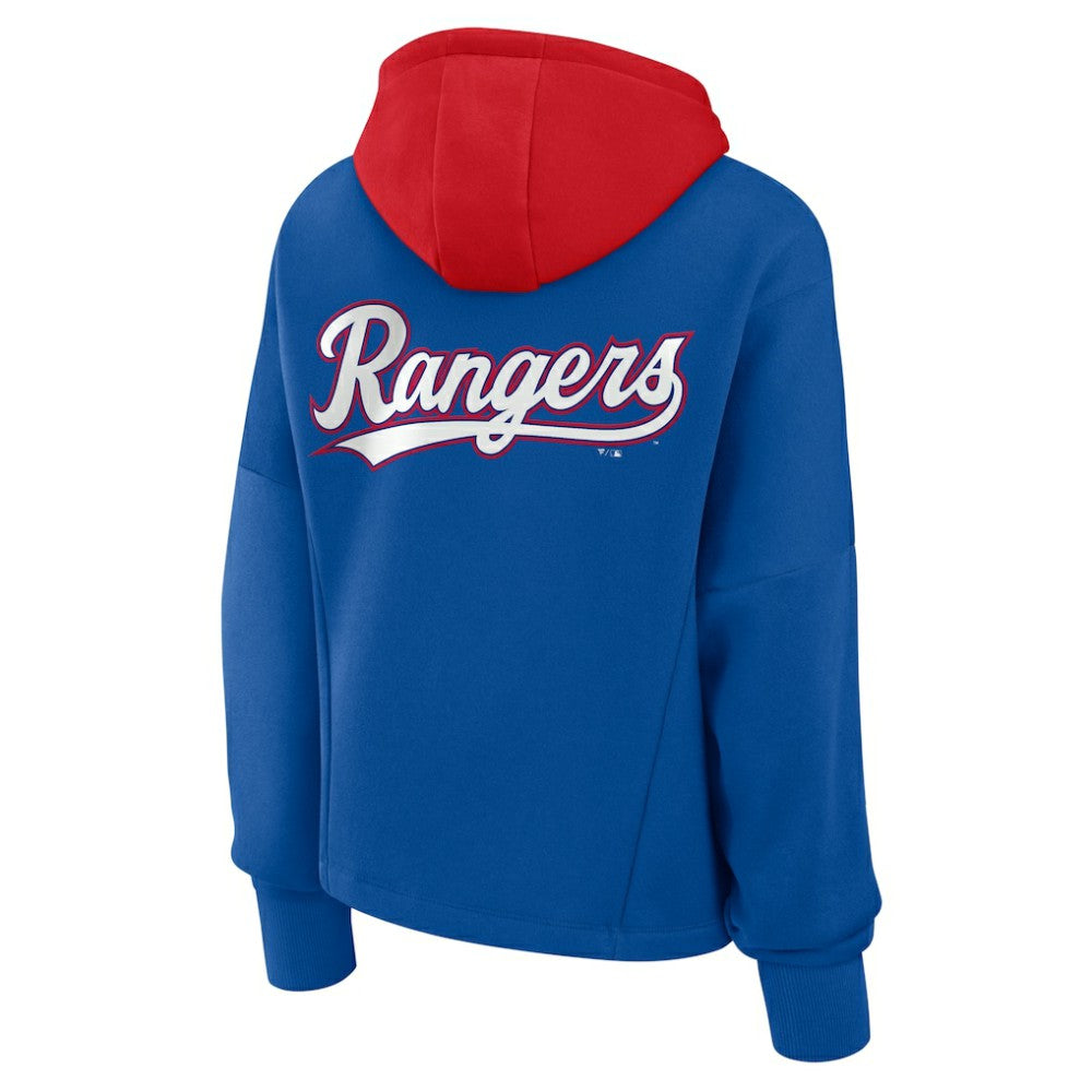 Texas Rangers Women's Oversized Legacy Favorite Spectator Pullover Hoodie Royal