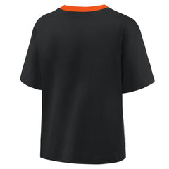 San Francisco Giants Oversized Race To Win V-Neck T-Shirt Black/Graphite