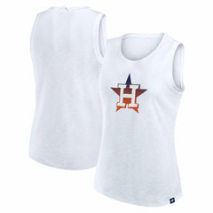 Houston Astros Women's Activate Slub Tank Top White