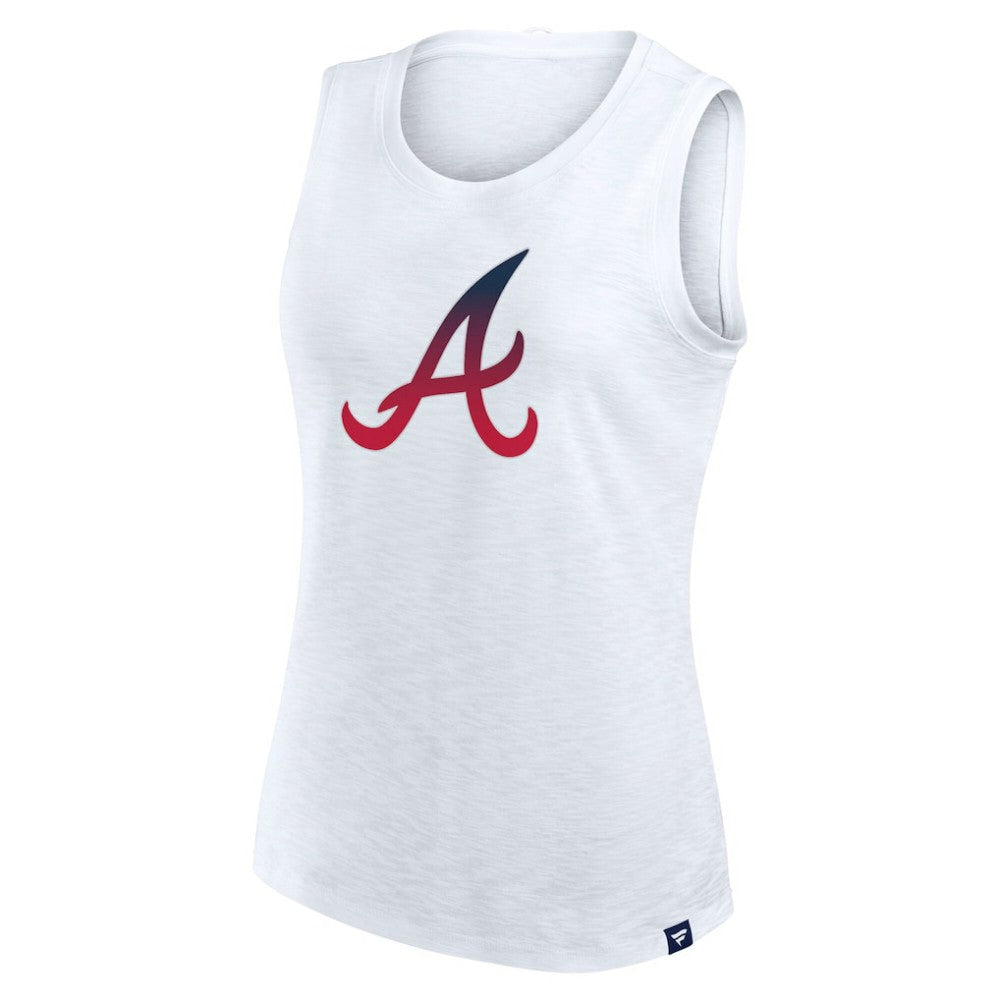 Atlanta Braves Women's Activate Slub Tank Top White