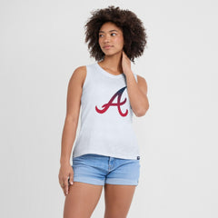 Atlanta Braves Women's Activate Slub Tank Top White