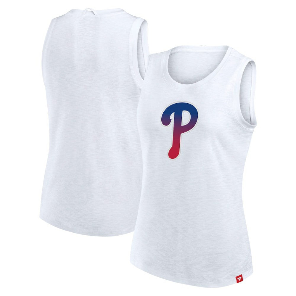 Philadelphia Phillies Women's Activate Slub Tank Top White