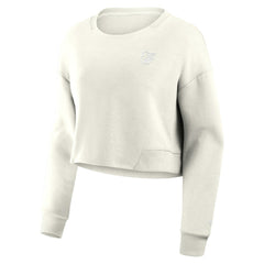 Baltimore Orioles Women's Studio Cropped Pullover Sweatshirt Cream