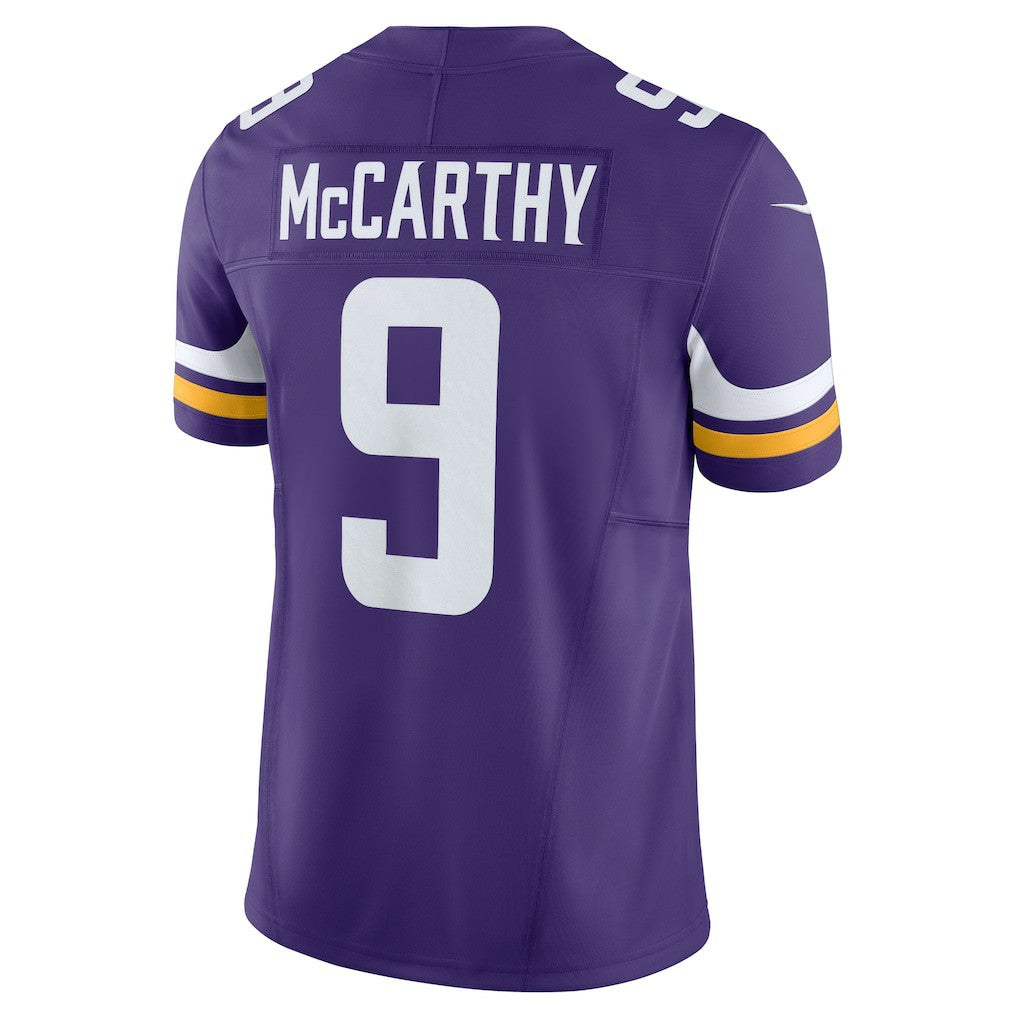 J.J. McCarthy Minnesota Vikings Vapor F.U.S.E. Limited Jersey - Purple