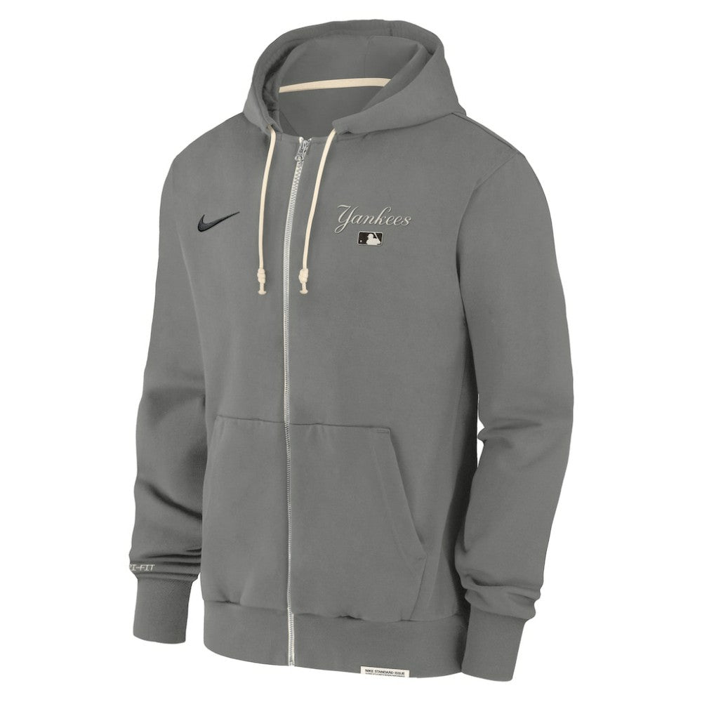 New York Yankees Authentic Collection Travel Performance Full-Zip Hoodie Charcoal | Nike