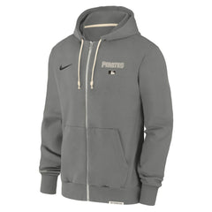 Pittsburgh Pirates Authentic Collection Travel Performance Full-Zip Hoodie Charcoal | Nike