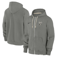 Cincinnati Reds Authentic Collection Travel Performance Full-Zip Hoodie Charcoal | Nike