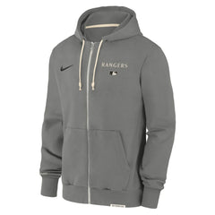 Texas Rangers Authentic Collection Travel Performance Full-Zip Hoodie Charcoal | Nike
