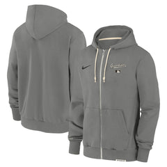 Cleveland Guardians Authentic Collection Travel Performance Full-Zip Hoodie Charcoal | Nike