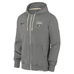 Chicago Cubs Authentic Collection Travel Performance Full-Zip Hoodie Charcoal | Nike
