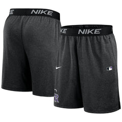 Colorado Rockies Authentic Collection Performance Knit Shorts Black | Nike