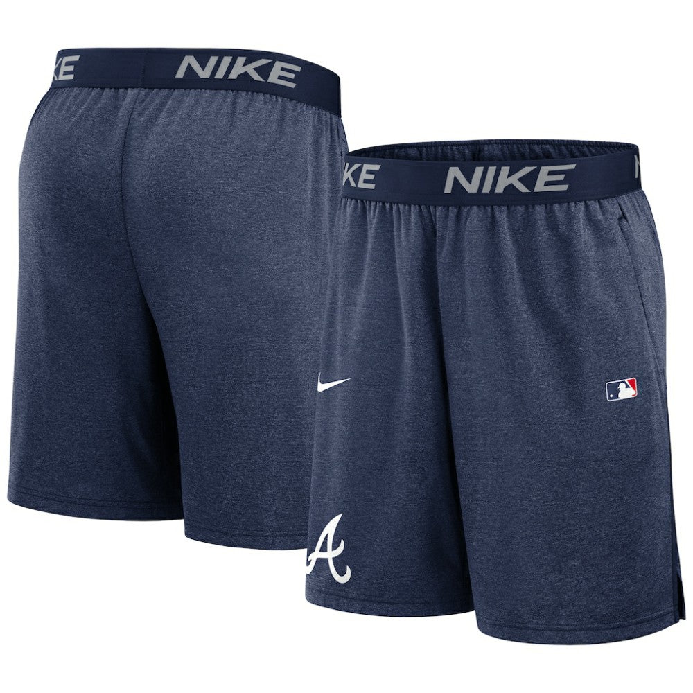 Atlanta Braves Authentic Collection Performance Knit Shorts Navy | Nike