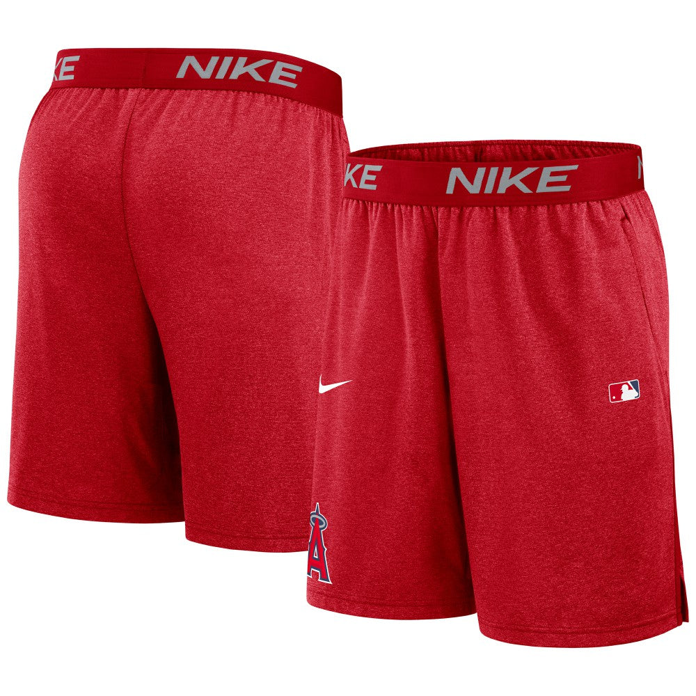 Los Angeles Angels Authentic Collection Performance Knit Shorts Red | Nike